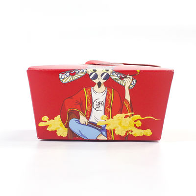 Customized Logo Printing Disposable Take Away Kraft Paper Salad Box Fast Food Packaging Lunch Box