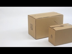 Cartons en papier à fermeture à glissière ondulée recyclés Boîte Emballage de logo personnalisé Imprimé Expédition Boîtes Kraft